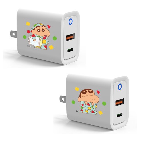 TOYSELECT 蠟筆小新睡衣小新系列USB3.0+PD20W雙孔充電器