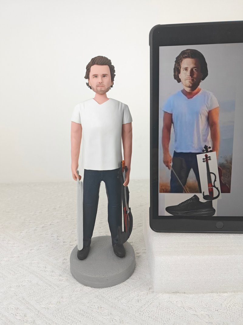 客製化人物公仔 人偶 3D人像畫 似顏繪 肖像 定製 生日 紀念 79 - 公仔/玩偶 - 黏土 多色