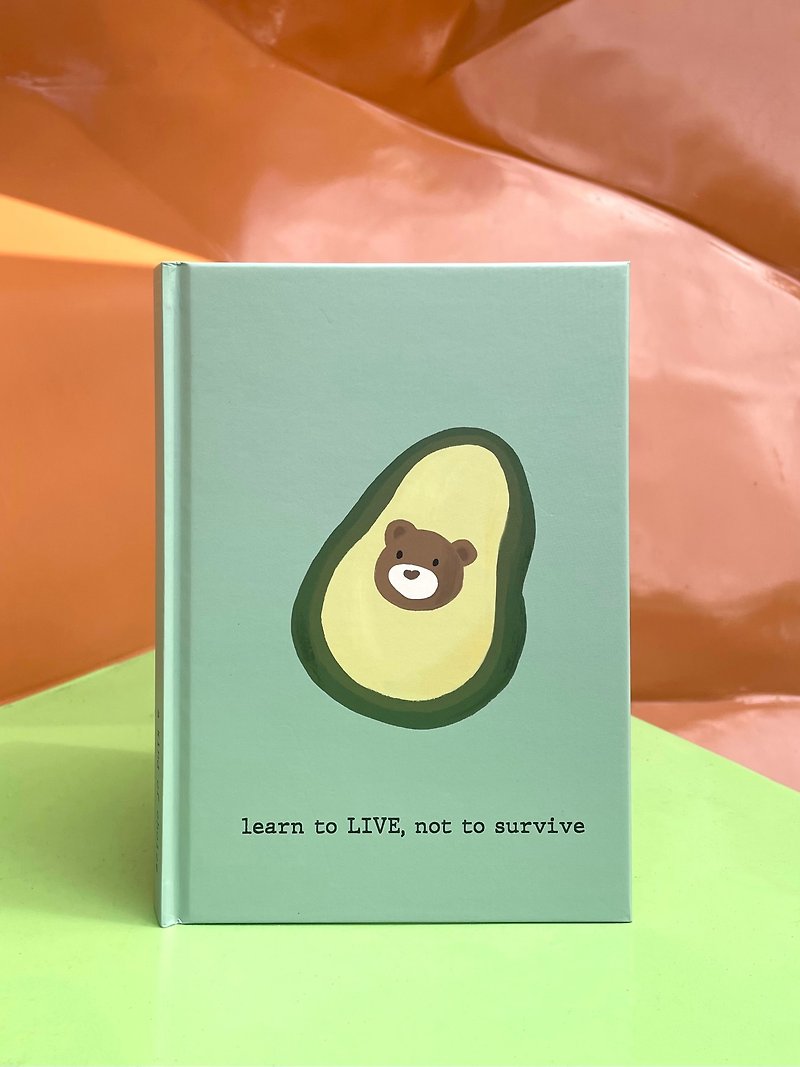 [24hr shipping] One choice of hardcover and timeless pocketbook - Avocado Bear - สมุดบันทึก/สมุดปฏิทิน - กระดาษ 