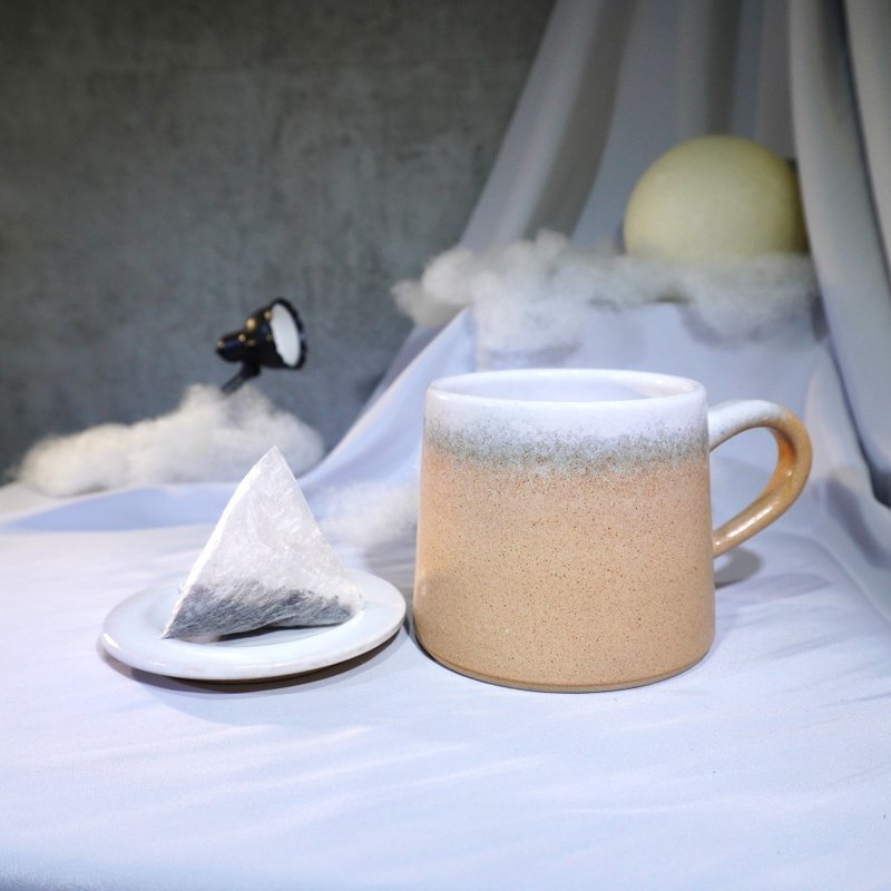 黃昏山形杯-約330ml,茶杯,馬克杯,水杯,咖啡杯 - 咖啡杯/馬克杯 - 陶 黃色