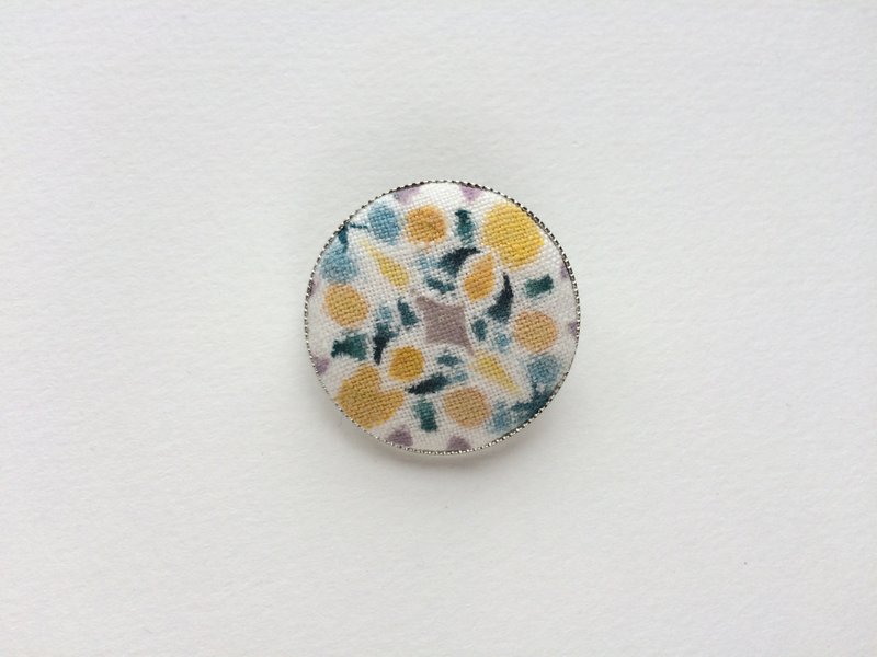 suisai brooch no.10 - Brooches - Cotton & Hemp Yellow