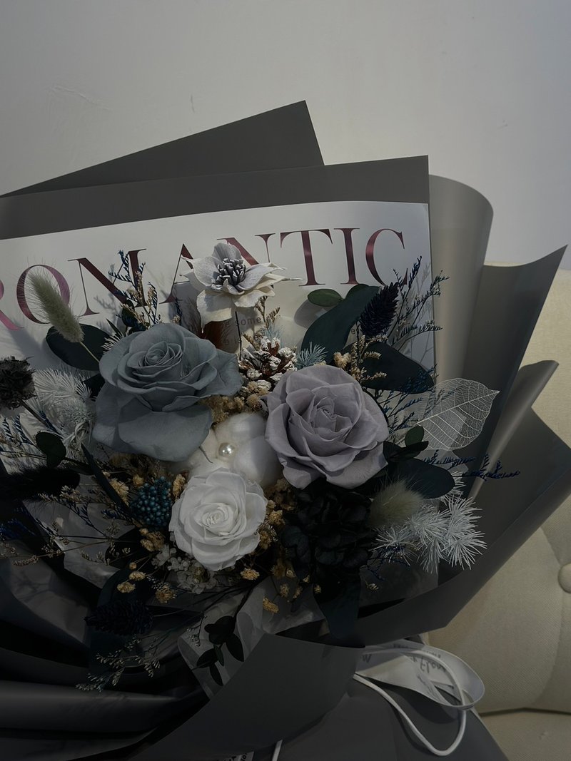 Haze Gray\Valentine's Day Bouquet\Eternal Flower Bouquet\Customized Color Matching - Items for Display - Plants & Flowers Gray