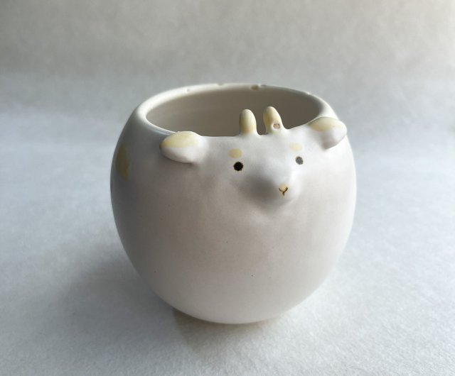 陶芸　手作り陶器　線文花入れ 植木鉢 花入 陶芸 手作り陶器 - ショップ ツーもち-陶磁器 観葉