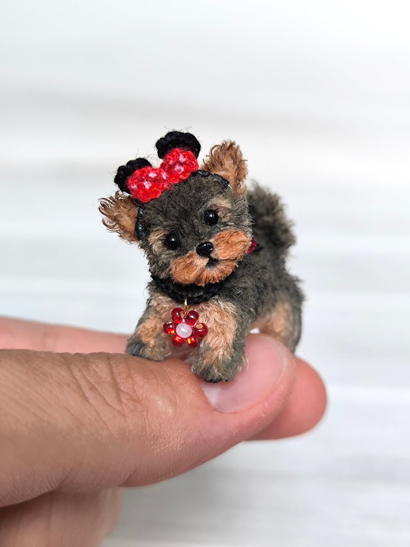 tiny puppy Mickey - 玩偶/公仔 - 羊毛 咖啡色