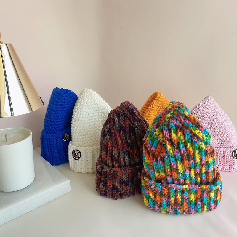 Hand knitted six-panel sailor hat - Hats & Caps - Other Materials Multicolor