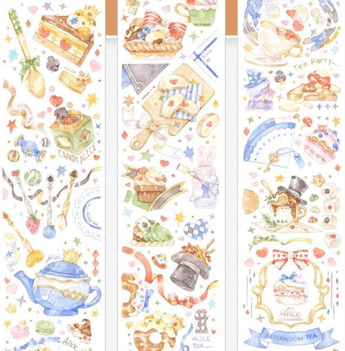 當季限定 INSEASON STUDIO 致愛麗絲 PET 和紙膠帶 水晶油墨