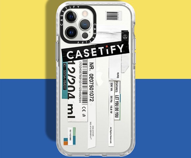 Casetify iPhone 12 ProMax耐衝撃性保護ケースクリッピングステッカー