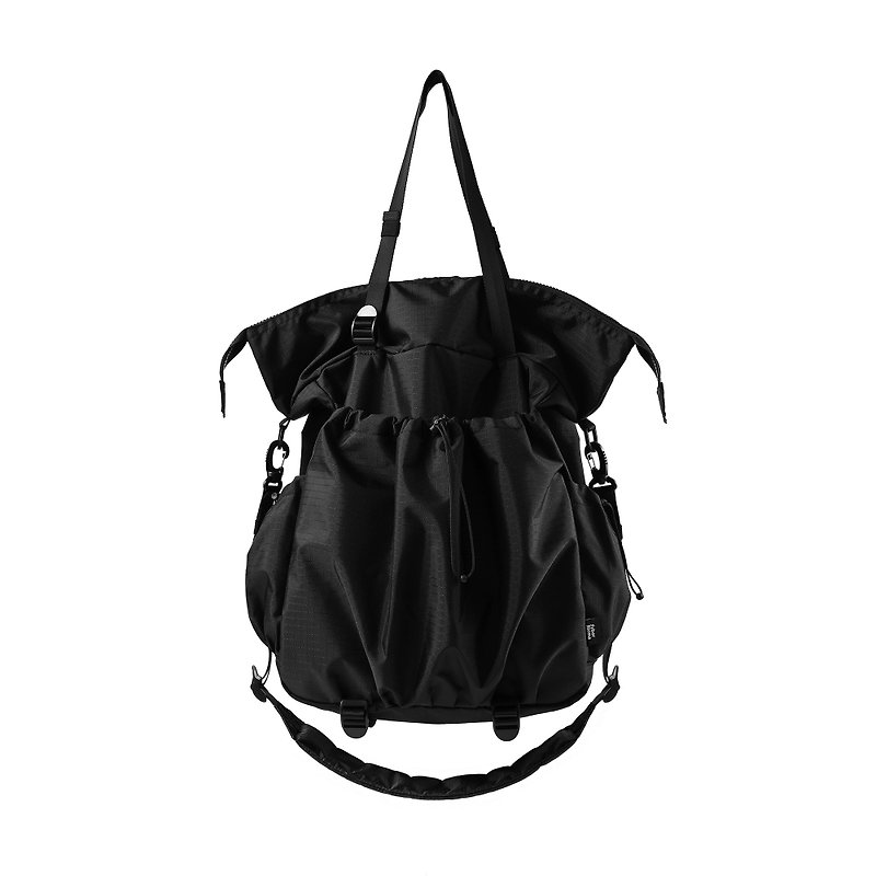 TRAVR 2-3Way Omnidirectional Tote Black - Messenger Bags & Sling Bags - Nylon Black