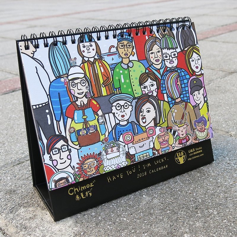 2018 赤毛族 【Have you! I 'm Lucky.】 Clendar desk calendar - Calendars - Paper Multicolor