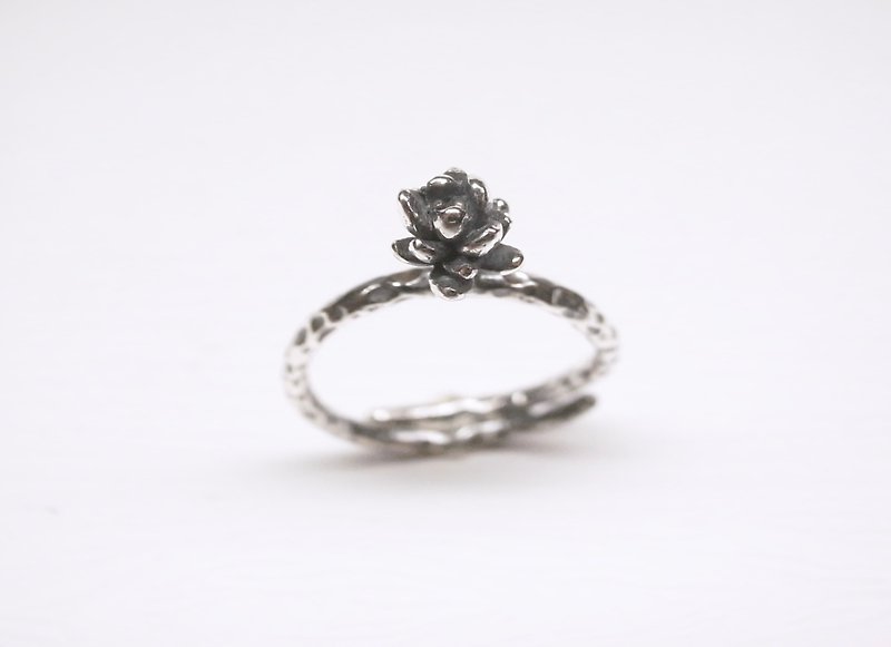 Ermao Silver[Succulent Plant Series─Convoluted Leaf Ji Xing-Ring] Silver - General Rings - Silver Silver