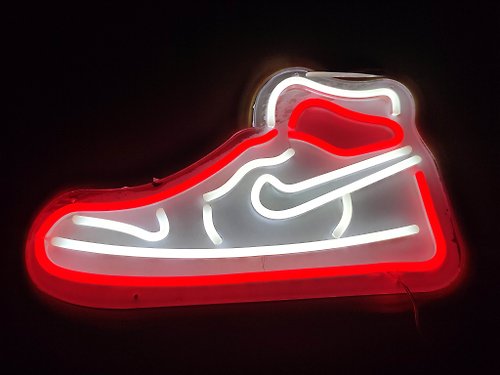 I-Design LED霓虹燈 手作 NIKE 球鞋 Neon Sign 裝飾 氣氛燈 客製化禮物