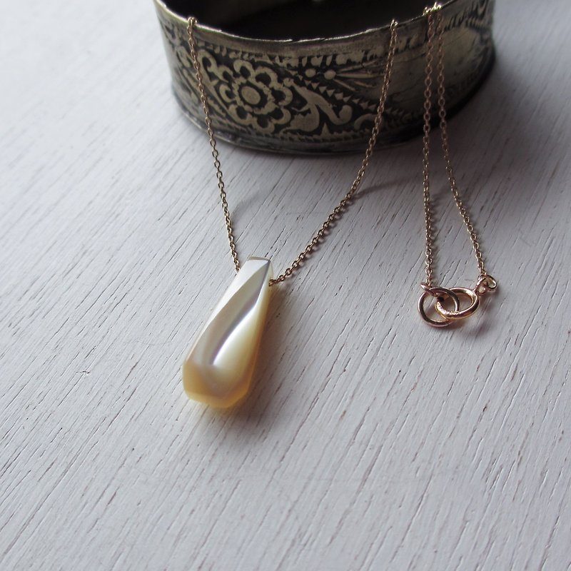 Takase Shell Gem Cut K14GF Necklace - Necklaces - Other Materials Gold