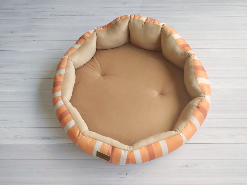 Sleeping Mat (Large) - It's Nice to Have You Warm Orange 8 Colors Choice Medium Dog Pet Mattress Summer Cool Pad - ที่นอนสัตว์ - ไฟเบอร์อื่นๆ สีส้ม