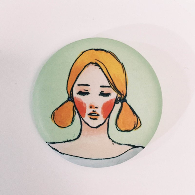 Lily girl badge - Badges & Pins - Plastic 