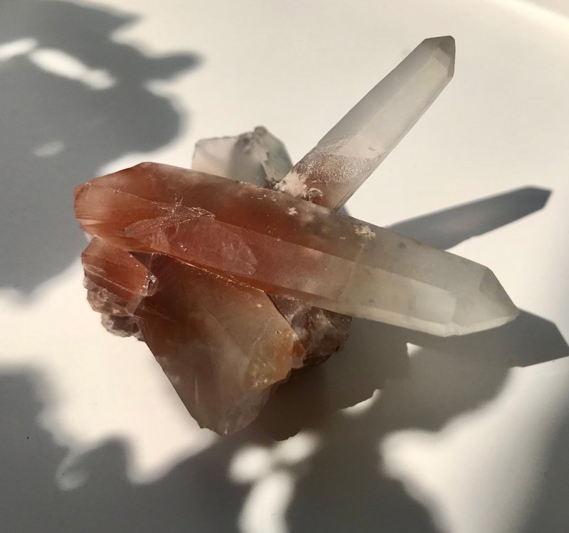 天然水晶 水晶簇 紅水晶 紅晶 紅兔毛 水晶原礦 天然原石  水晶 - 其他 - 水晶 紅色