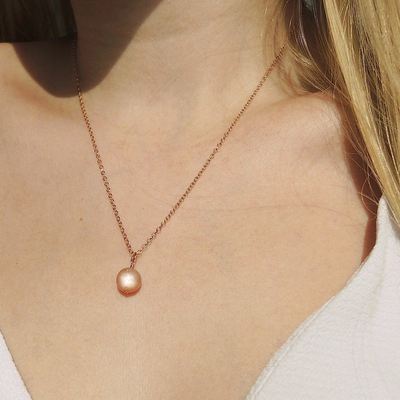Sun Necklace - Rose Gold (14KGF) - Necklaces - Semi-Precious Stones Gold
