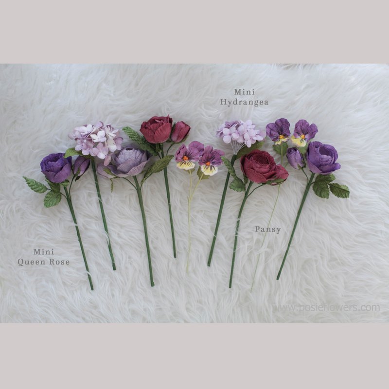 WONDER PURPLE - Small Posie Rooms for Home Decoration - 香氛/精油/擴香 - 紙 紫色