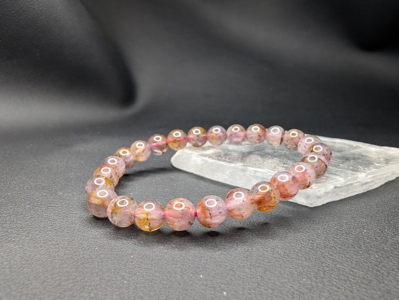 極光23 Auralite23  7mm 巴西   天然水晶 - 手鍊/手環 - 水晶 紫色