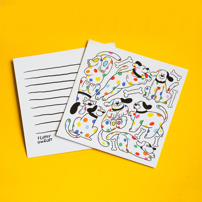 MURE GANG MINI CARD - 卡片/明信片 - 紙 多色