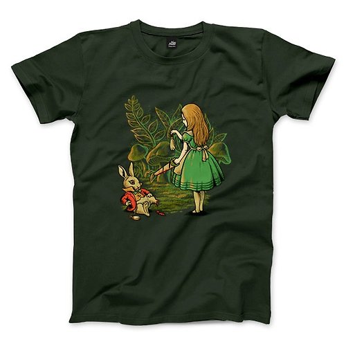 ViewFinder 幸運兔腳 - 森林綠 - 中性版T恤