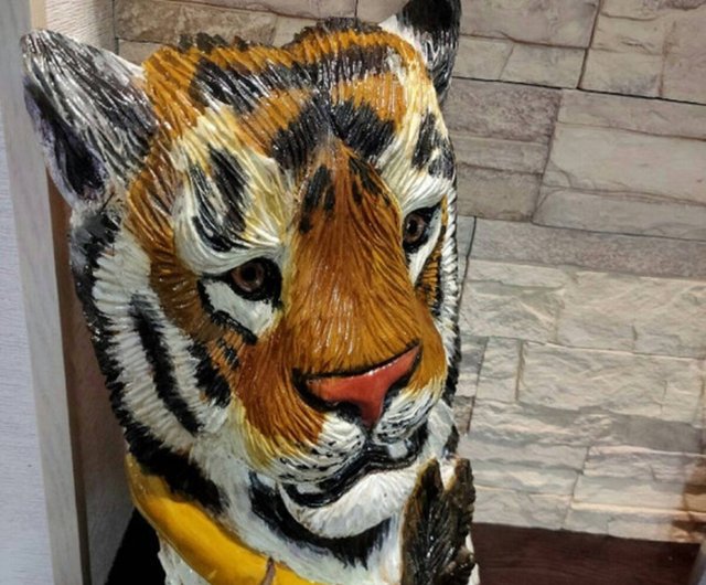 Indian Bengal Tiger Sculpture Statue Life-size