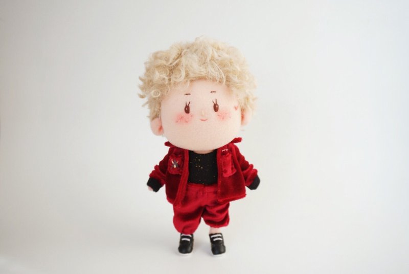 AN DOLL 原創手作布娃娃文藝禮物-小小坤 - 公仔模型 - 棉．麻 