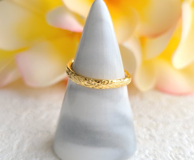 Hawaiian Jewelry / Wave Mile Ring / Gold - Shop poonys General