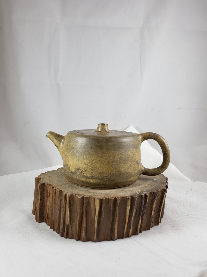 琥珀釉井欄壺 - 茶壺/茶杯/茶具 - 陶 卡其色