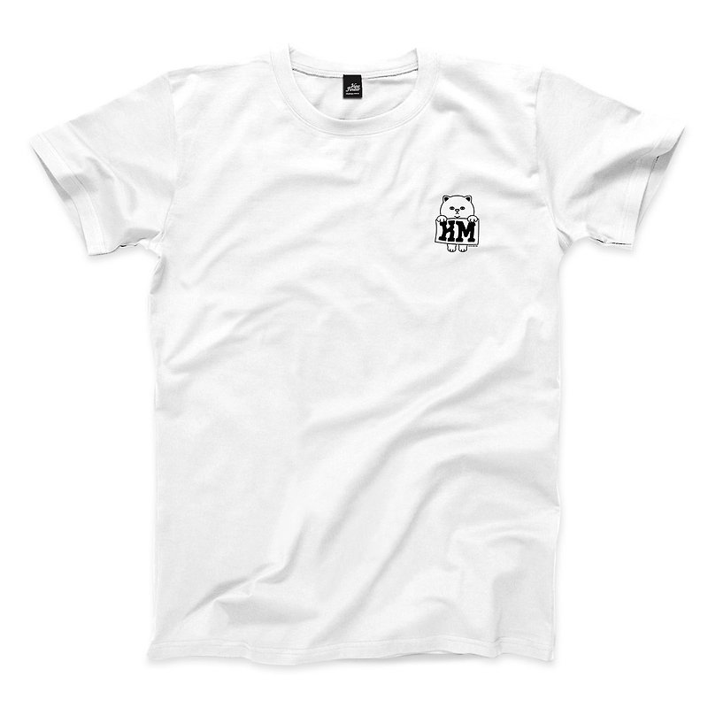 キスキス英語初めの略語 - 白 - ニュートラルTシャツ - Tシャツ メンズ - コットン・麻 ホワイト