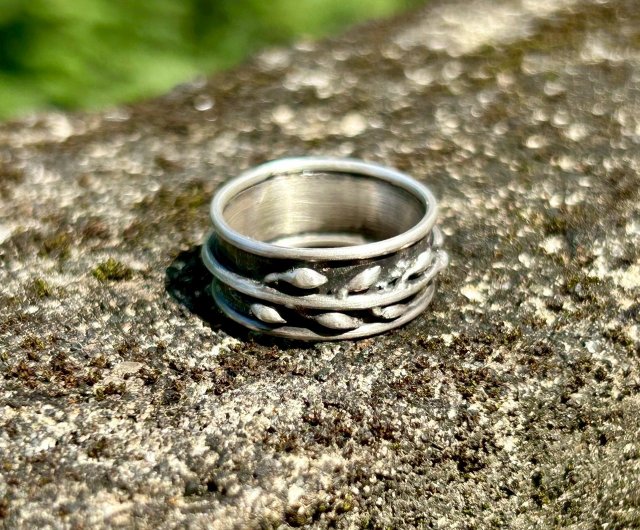 シルバーリング ハンドメイド ロードライトガーネット、シルバーリング