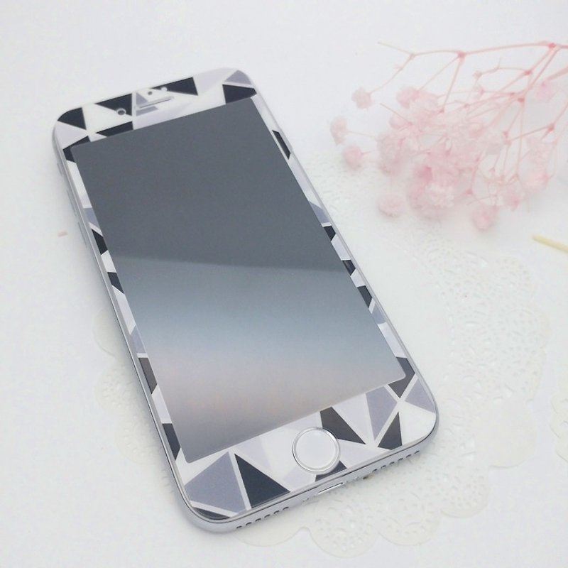 Mosaic Tempered Glass Film Screen protector - Front Film or Back Film - Phone Cases - Other Materials Black