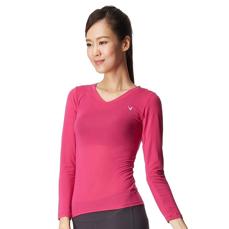 [MACACA] Warm winter soft silk cotton heating gown - BTT3014 - Women's Yoga Apparel - Other Man-Made Fibers Pink