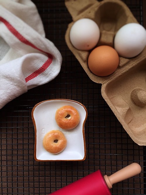 玩玩，小食パン 袖珍麵包磁鐵 – 貝果 – 甜甜圈