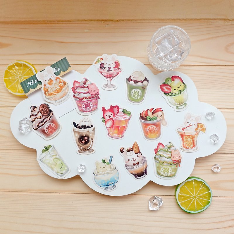 Sticker pack-Drinks Bunny2018 - Stickers - Paper Multicolor