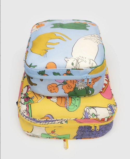 BAGGU Taiwan BAGGU - 旅行方型收納包 中 & 大 - 靜物組合