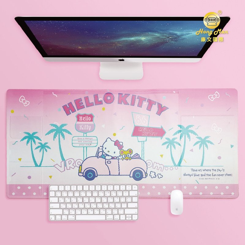 Sanrio Series Hello Kitty Multifunctional Leather Mouse Pad KT Car Travel - อุปกรณ์เขียนอื่นๆ - พลาสติก 