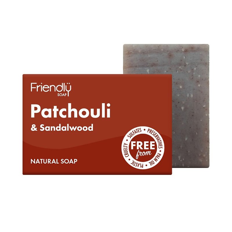 [UK FRIENDLY SOAP] Patchouli Sandalwood Soothing Purifying Handmade Soap (95g) - Soap - Other Materials 