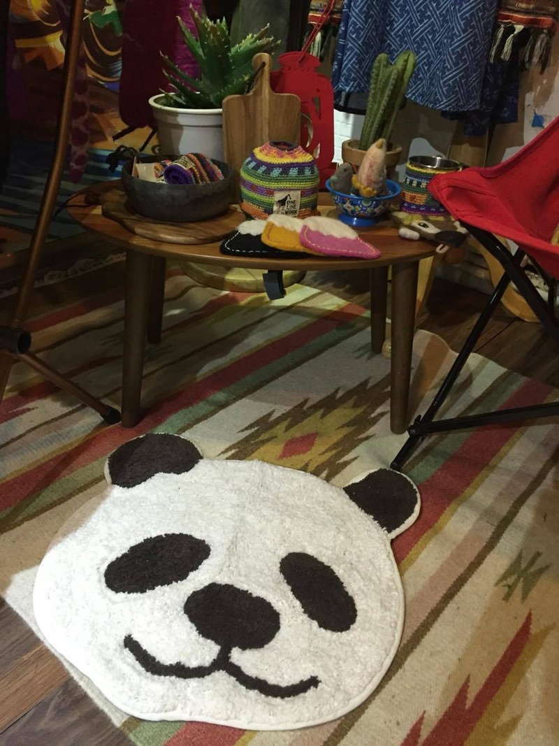 ☼ ☼ big face panda mats - ของวางตกแต่ง - ผ้าฝ้าย/ผ้าลินิน หลากหลายสี