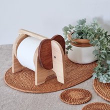 馬の形をした木製ティッシュ ペーパー ホルダー - チェンマイの