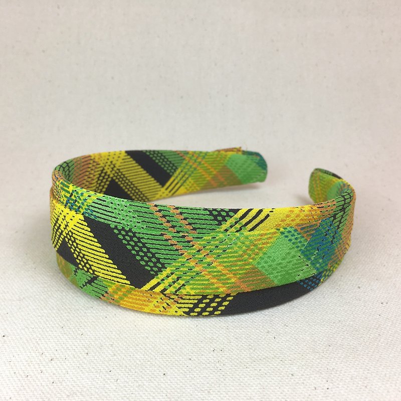 Mr.Tie 手工縫製包布髮箍 Handmade Headbands 編號005 - 髮夾/髮飾 - 棉．麻 綠色