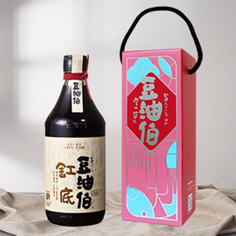 【豆油伯】缸底釀造醬油500ml (禮盒) - 醬料/調味料 - 玻璃 