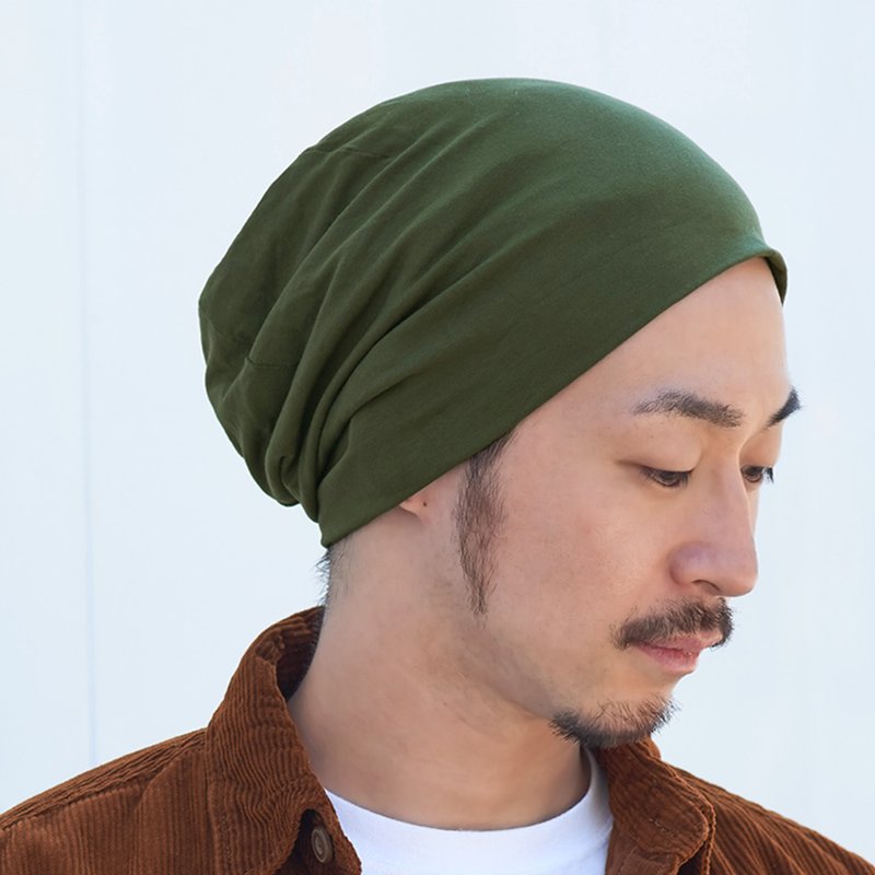 Slouch Beanie, Summer Hat, Bigger Viscose Big Beanie, Womens Beanie, Mens Slouch - หมวก - วัสดุอื่นๆ สีเขียว