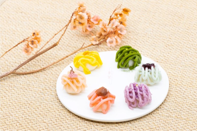 和菓子 | 全素派對之選 創意彩虹白玉 - 蛋糕/甜點 - 其他材質 