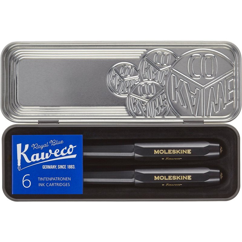_勿上架_MOLESKINE x Kaweco 聯名鋼筆原子筆組 黑 (贈 6入卡水+) - 鋼筆 - 塑膠 黑色