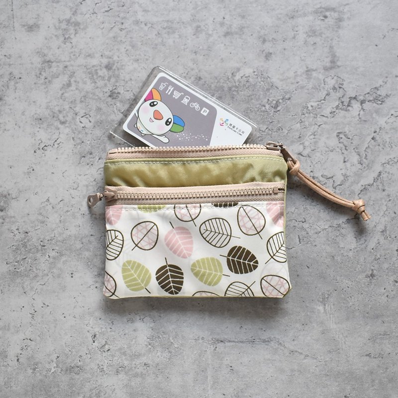 Travel waterproof wallet coin bag card bag storage pouch_Xiaoye Piaopiao - กระเป๋าใส่เหรียญ - ไนลอน สีเขียว