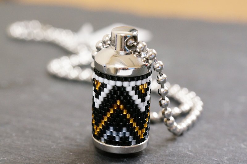Aiko Bead Stainless Steel Aroma Jar necklace - Necklaces - Stainless Steel Multicolor
