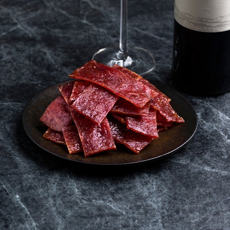 Old friends limited gift premium red wine dried pork - เนื้อและหมูหยอง - อาหารสด 