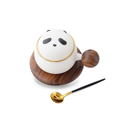 尋飲者 熊貓咖啡杯時尚可愛茶具創意新選擇萌物馬克杯
