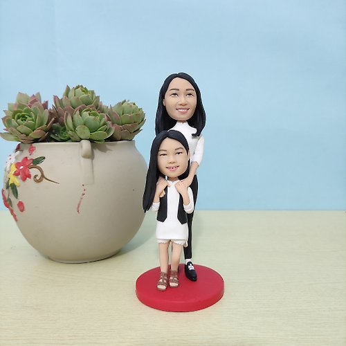 uDesign優湛 【來圖定制】手作客制3D肖像人像藝術娃娃母親節媽媽生日紀念禮物