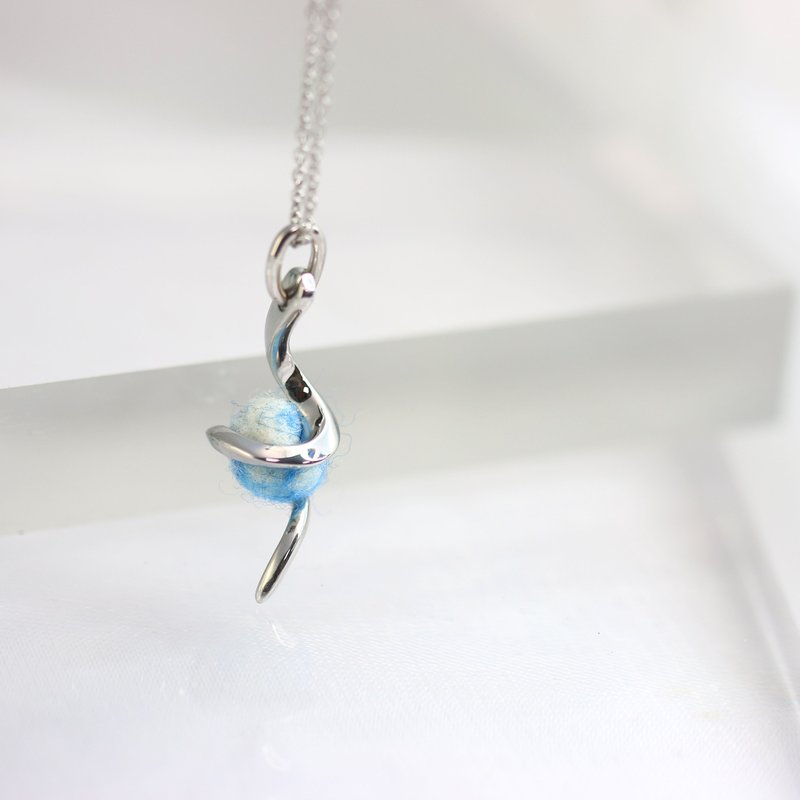 Cosmic diffuser necklace-Galaxy - สร้อยคอ - สแตนเลส สีเงิน